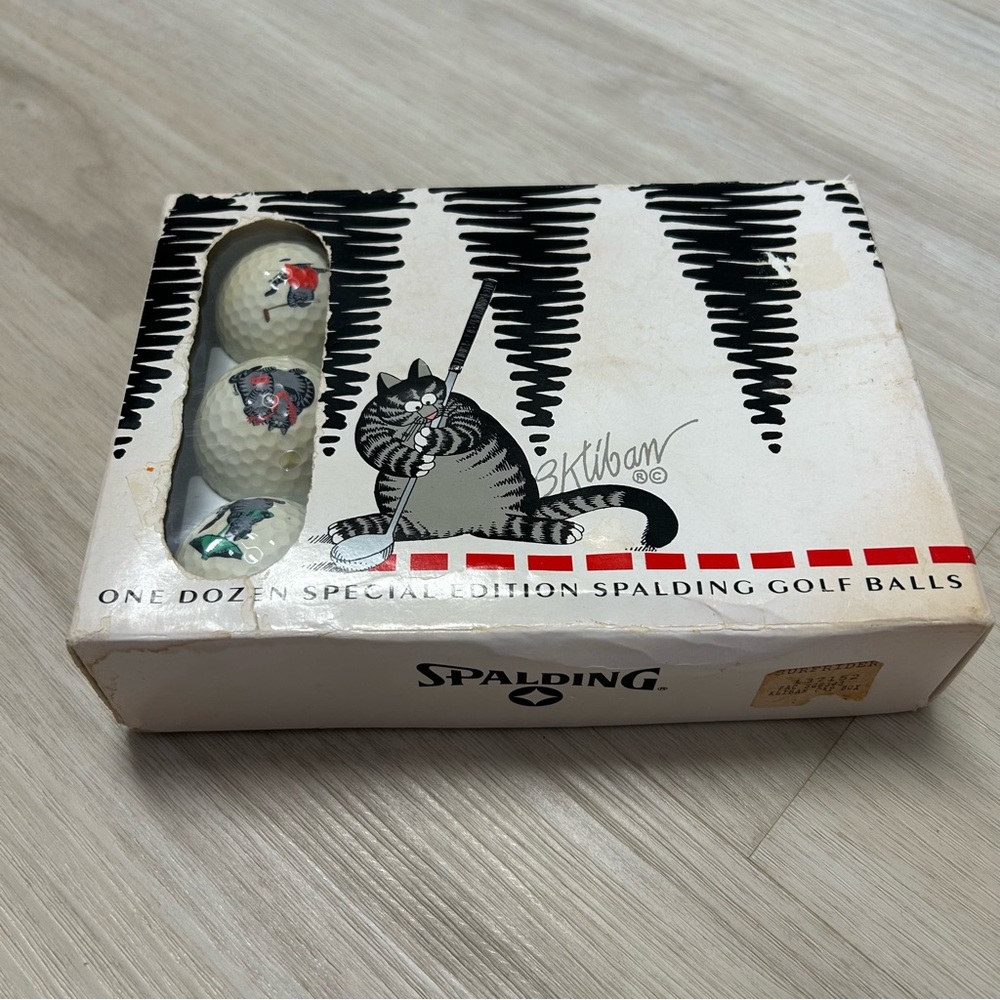 Vintage B. Kliban Spalding Golf Balls Special Edition New Hawaii  Hula One Dozen